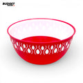 Red Plastic Serving Bowl 1.8L