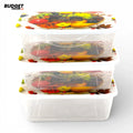 3-Piece Rectangular Plastic Storage Box Set