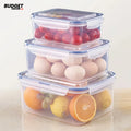3-Piece Rectangular Food Storage Box Set