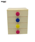 4-Drawer Plastic Storage Organizer