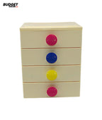 4-Drawer Plastic Storage Organizer