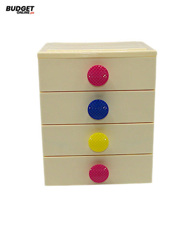 4-Drawer Plastic Storage Organizer