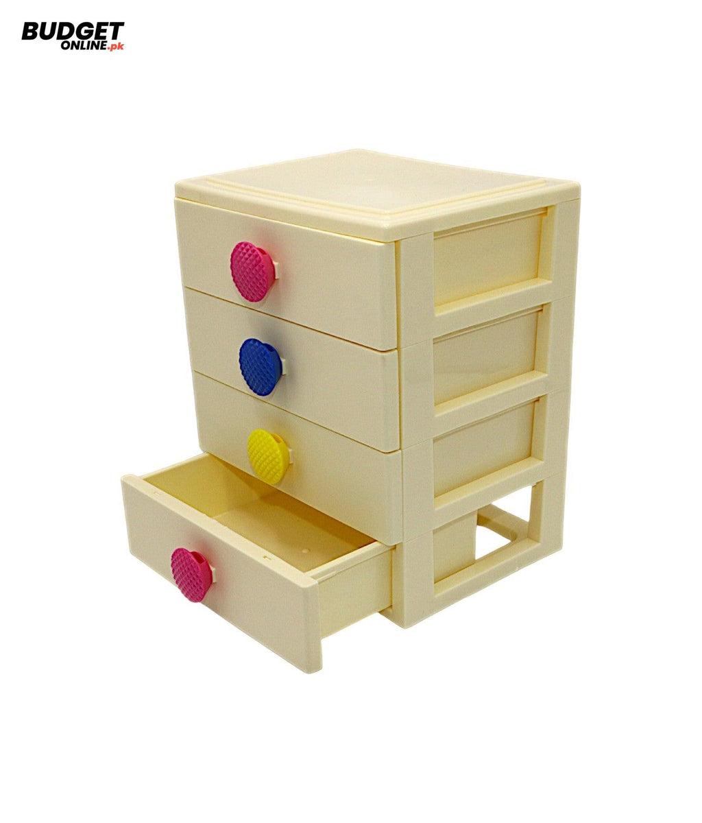 4-Drawer Plastic Storage Organizer