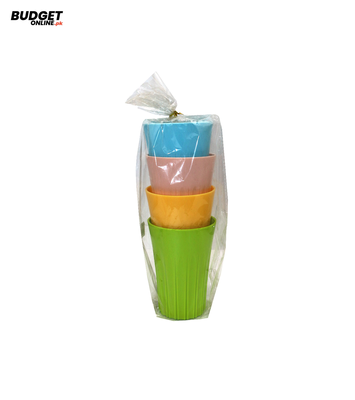 Rainbow Plastic Glass Set of 4