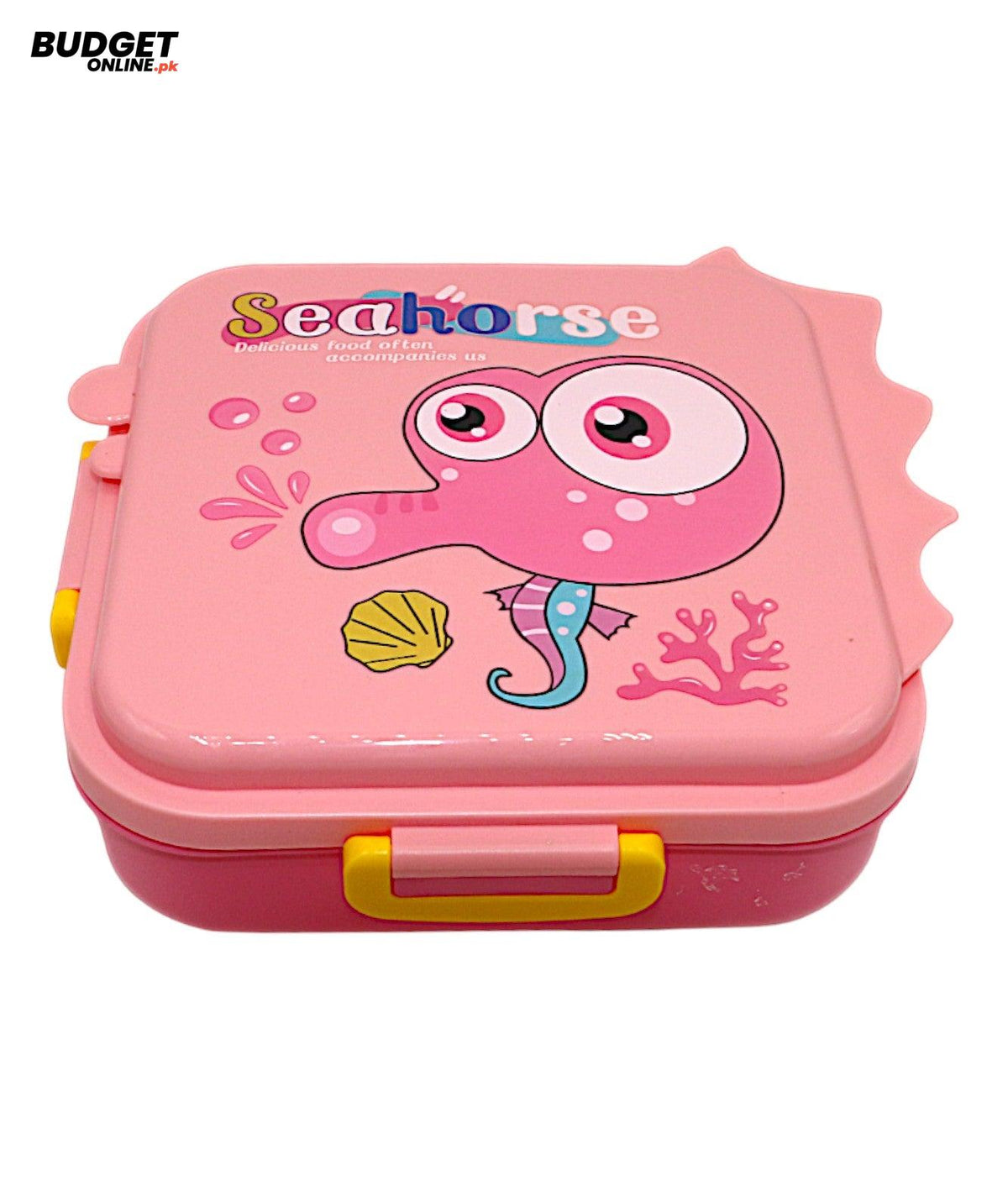Pink Sea Horse Divided Lunch Box