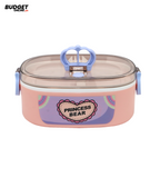 Princess Bear Plastic Lunch Box Set