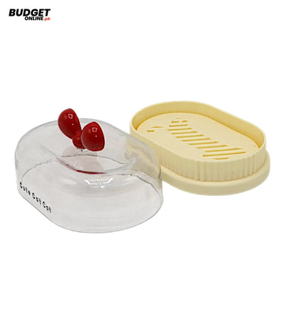 Plastic Soap Dish With Drainage Tray
