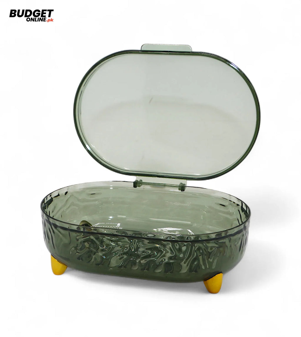 Lidded Plastic Soap Dish