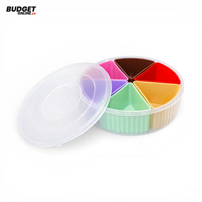 Round Six-Section Spice Organizer