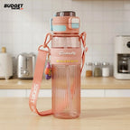Plastic Sports Water Bottle With Shoulder Strap