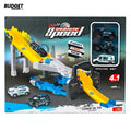 Police 4-in-1 Racing Track Set With 3 Cars