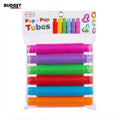 Large Colorful Pop Tubes 6-Piece Set
