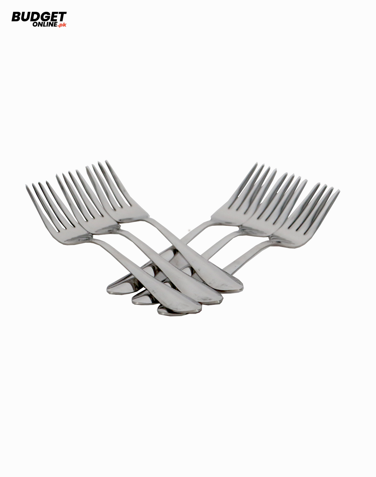 Stainless Steel Dessert Fork Set, 6 Pieces