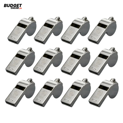 12-Piece Metal Sports Whistle Set