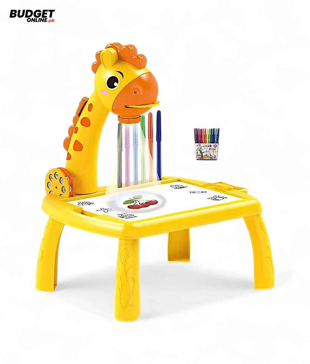 Giraffe Projection Painting Table With Music And Lights