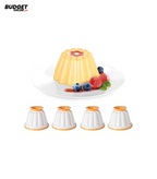 4-Piece Pudding Mould Set With Lids