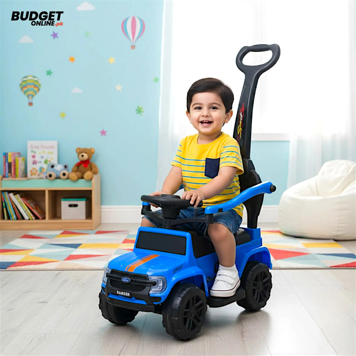 Kids Push Car Ride-On With Music And Lights