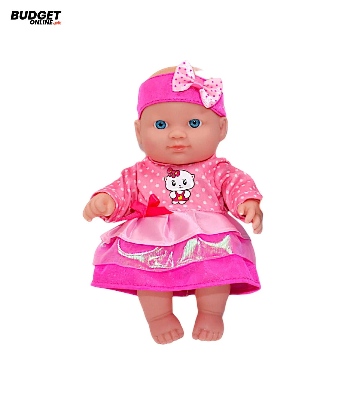 PVC Baby Doll With Bow Dress