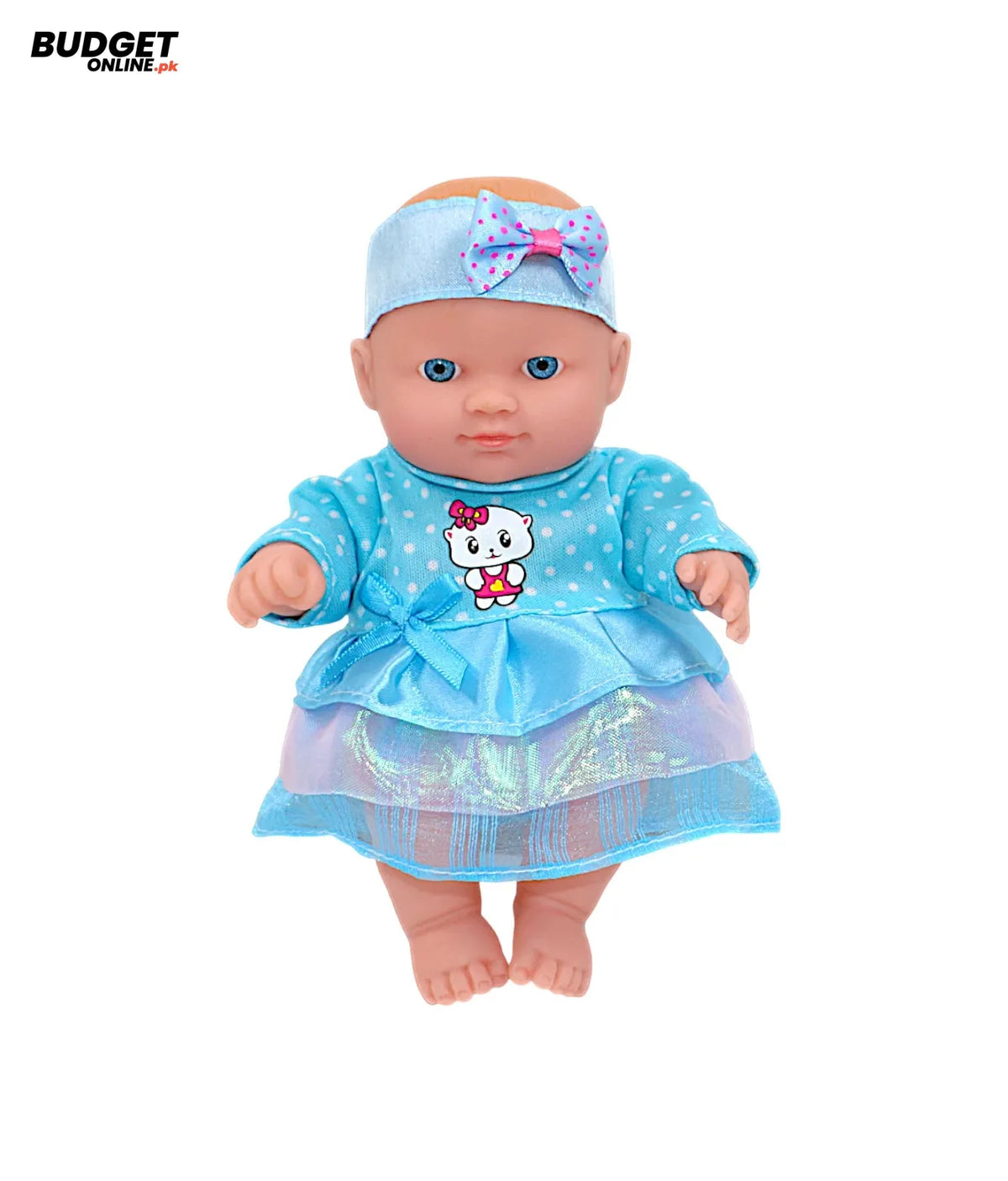 PVC Baby Doll With Bow Dress