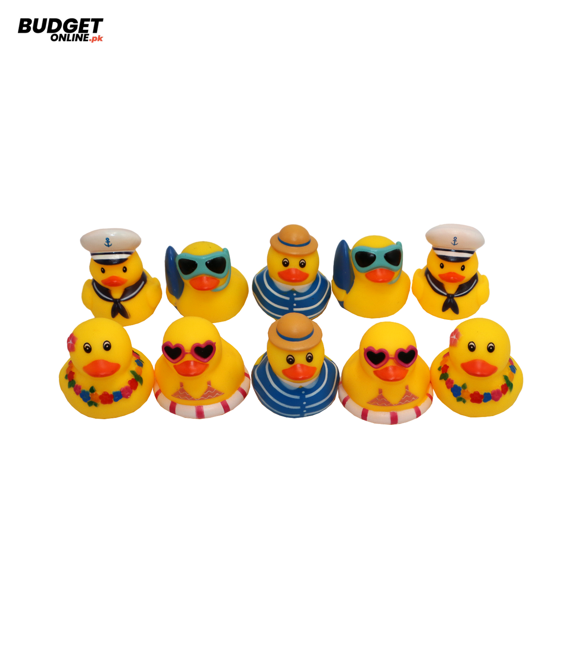 10-Piece PVC Duck Toy Set
