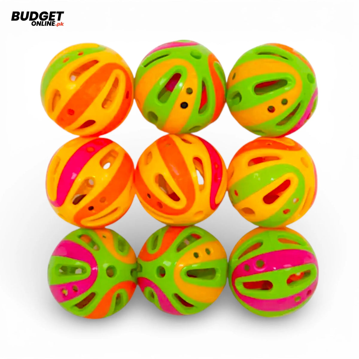9-Piece Colorful Rattle Ball Set