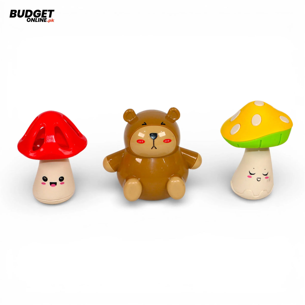 3-Piece Cute Character Rattle Set