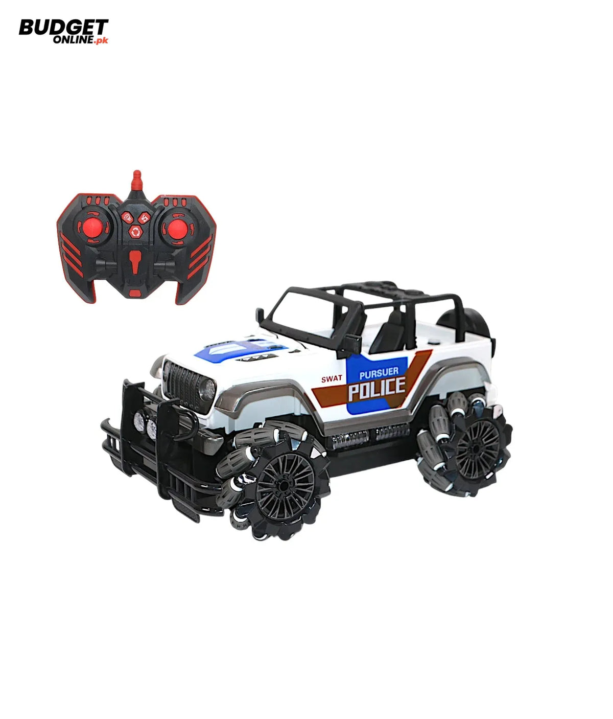 Remote Control Police Stunt Jeep With Lights