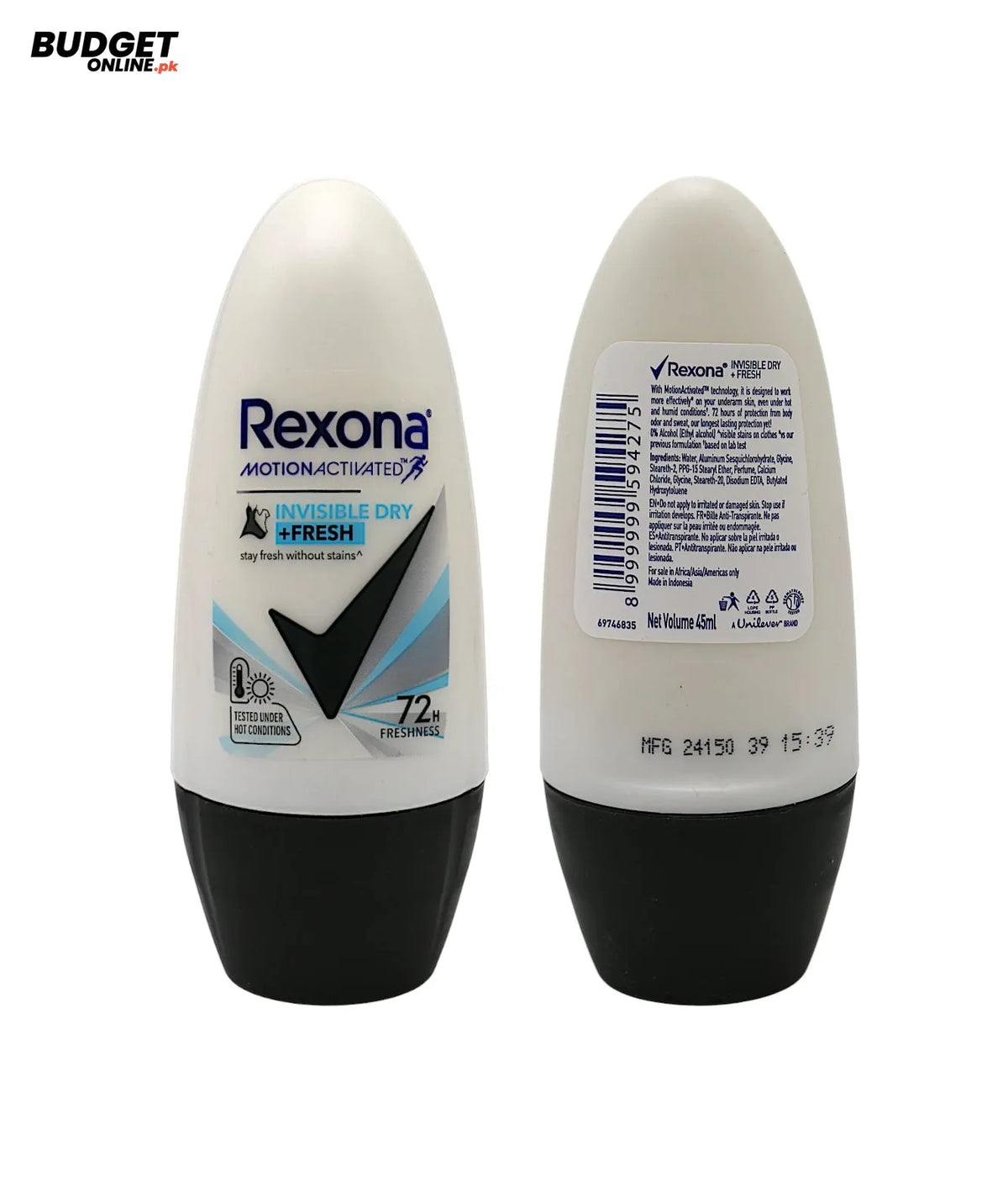 Rexona Invisible Dry Fresh Roll-On 45ml