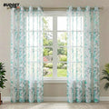 Leaf Print Sheer Room Curtain