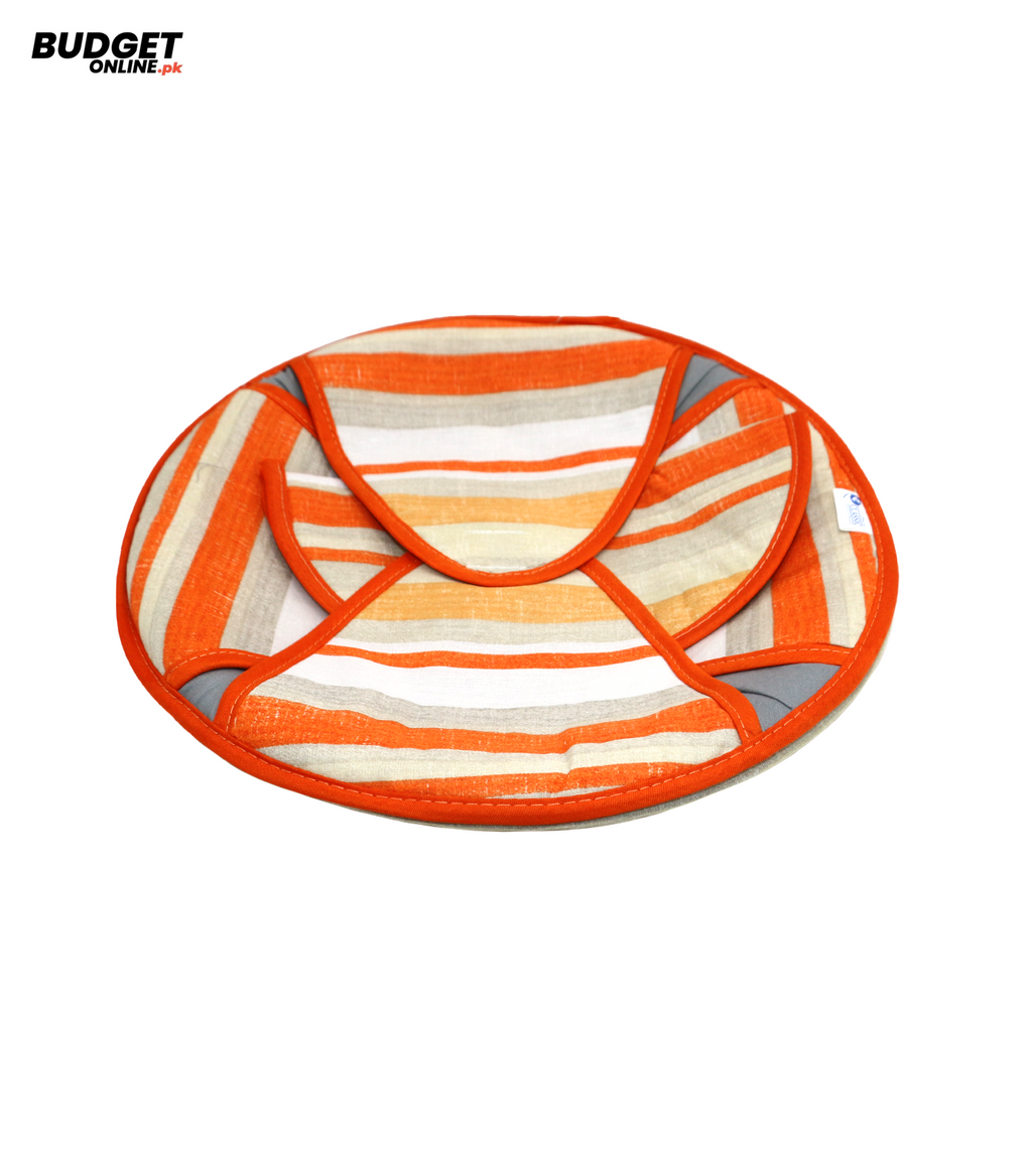Round Striped Roti Box 12 Inch