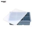 Silicone Ice Cube Tray With Lid – 6 Large Cubes