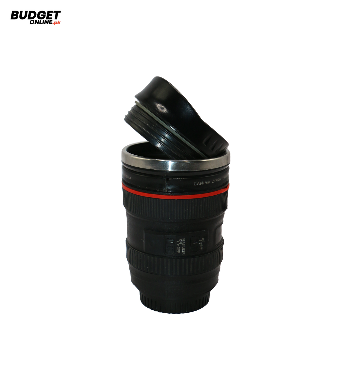 Black Camera Lens Style Mug