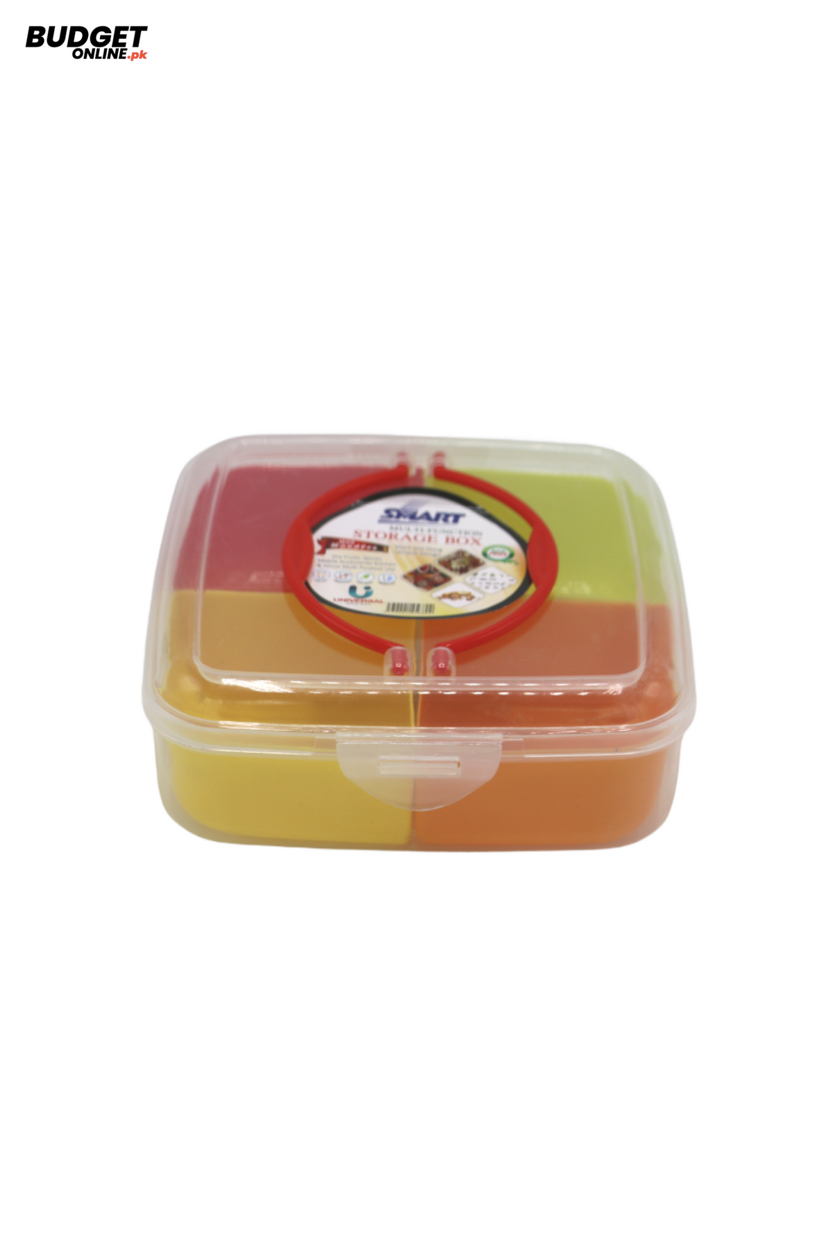 Square 4-Compartment Plastic Spice Box