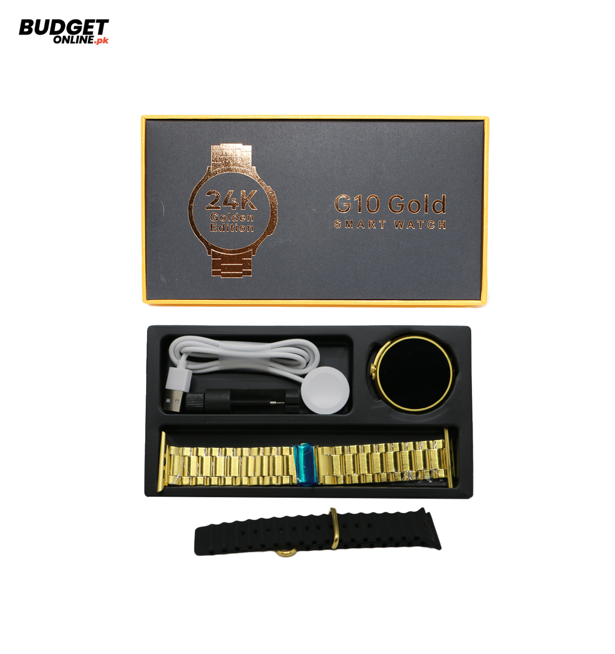 G10 Gold Smart Watch With Extra Strap