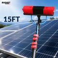 15Ft Solar Panel Cleaning Brush With Water Flow