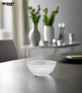 5-Inch Textured Glass Serving Bowl