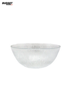 5-Inch Textured Glass Serving Bowl