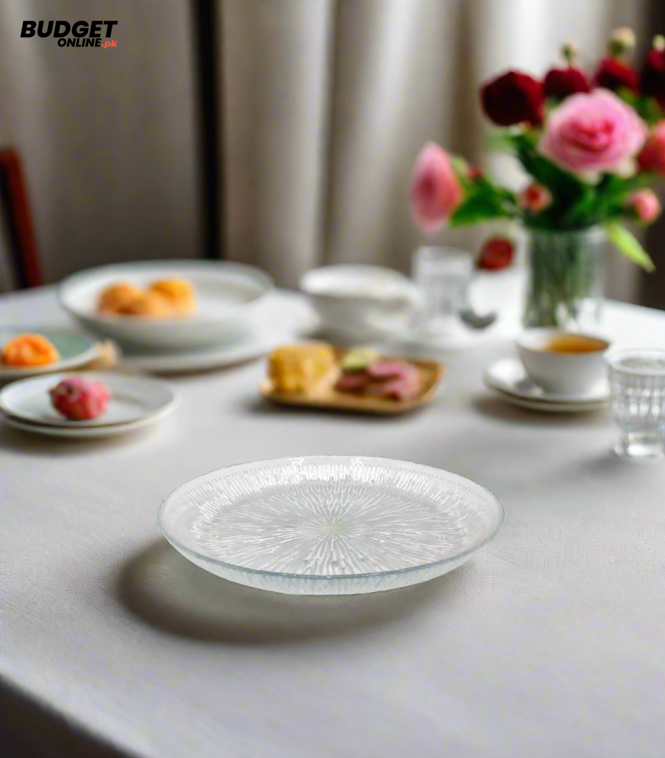 Clear Glass Quarter Plate 7.5 Inch