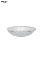8-Inch Textured Glass Soup Plate