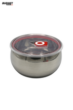 Stainless Steel Bowl With Lid 18cm