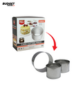 3-Piece Stainless Steel Cake Cutting Ring Set
