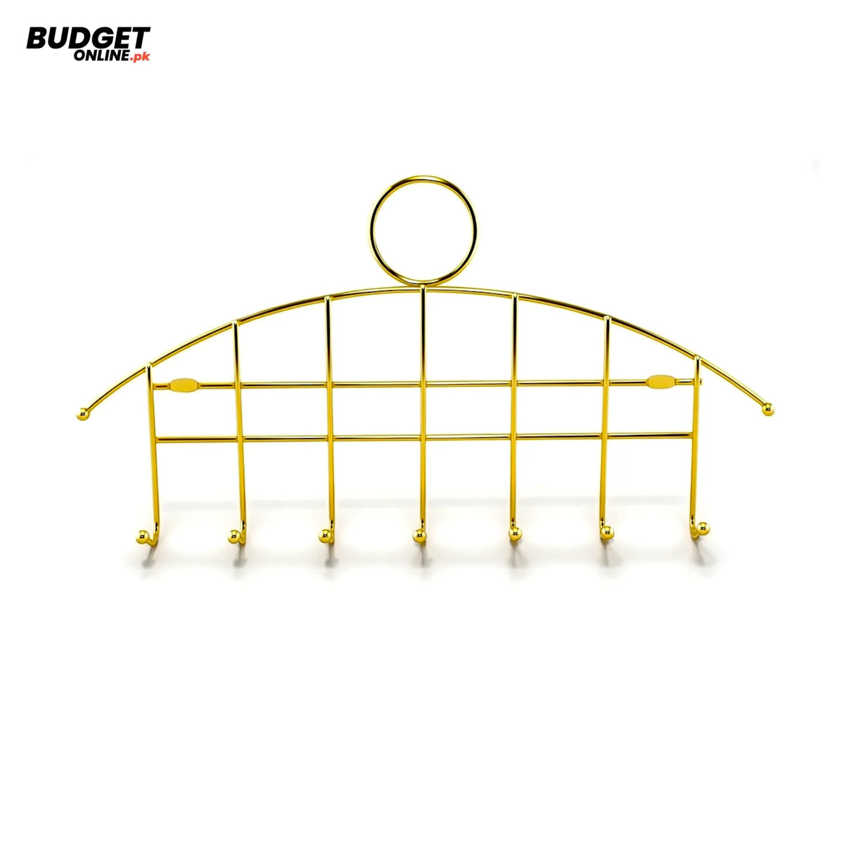 Golden 7-Hook Stainless Steel Clothes Hanger