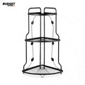3-Tier Stainless Steel Corner Bath Rack
