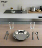 Plain Stainless Steel Plate 8 Inch