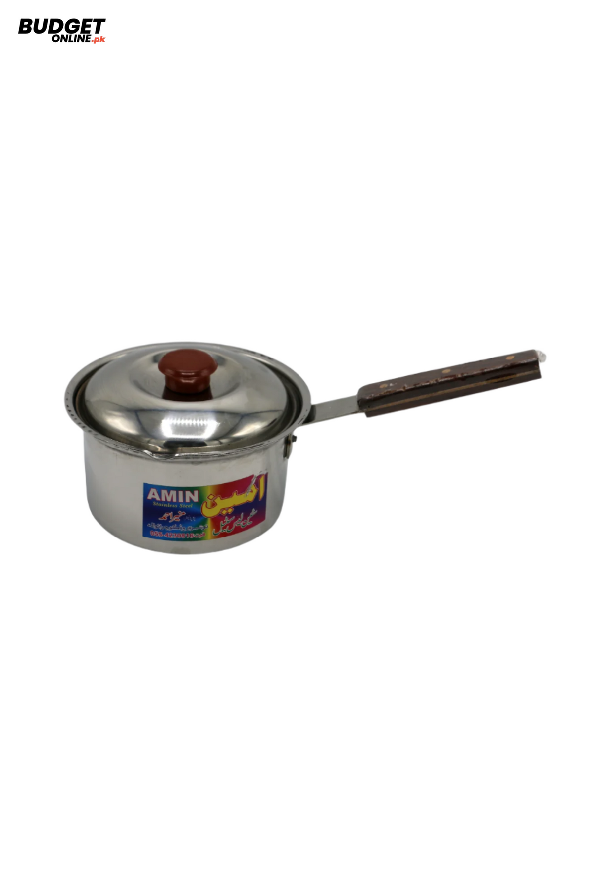 Amin Stainless Steel Saucepan With Lid No. 6