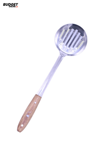 16-Inch Stainless Steel Skimmer With Wooden Handle