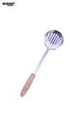 Stainless Steel Skimmer With Wooden Handle