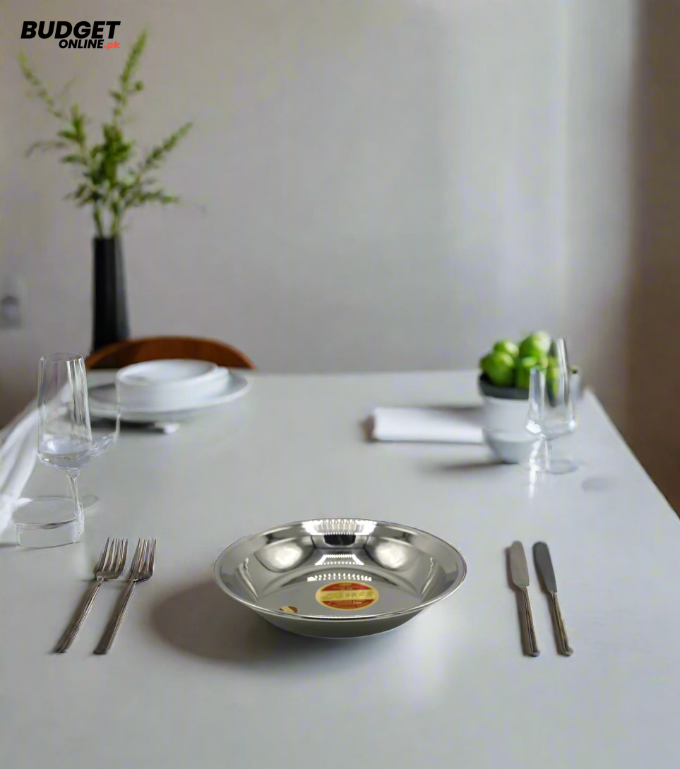 Stainless Steel Thaal #16