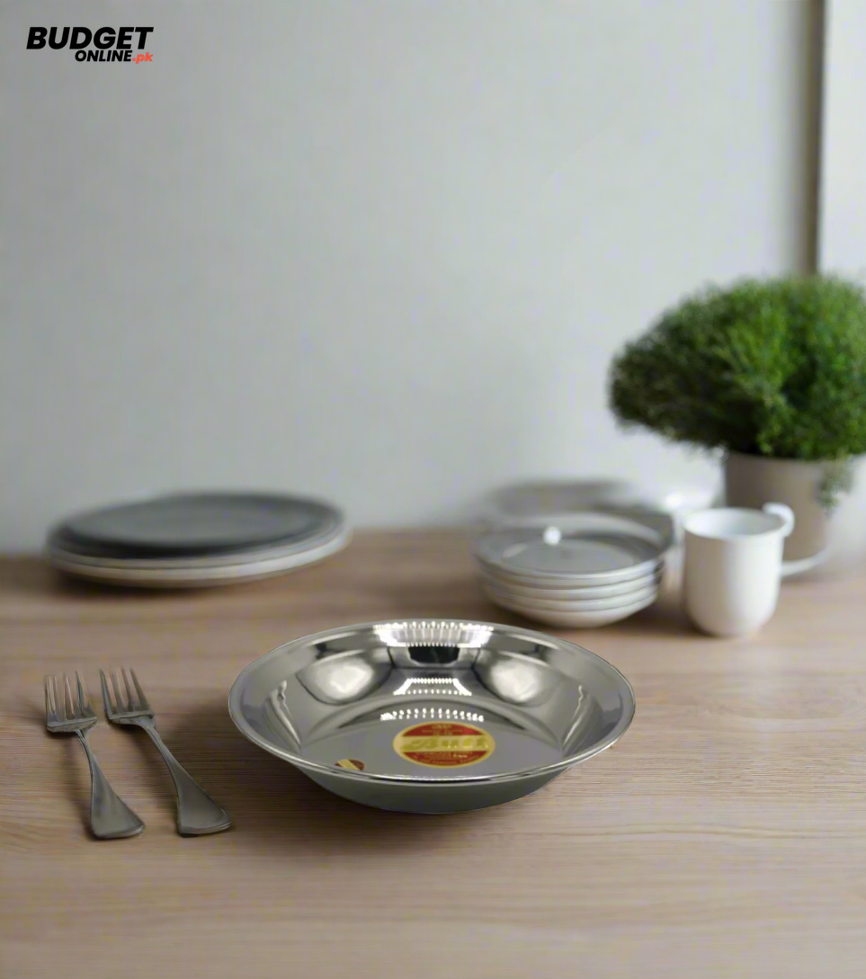 Stainless Steel Serving Thaal 18 Inch
