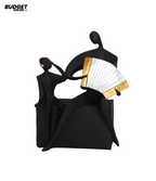Black Couple Accordion Statue